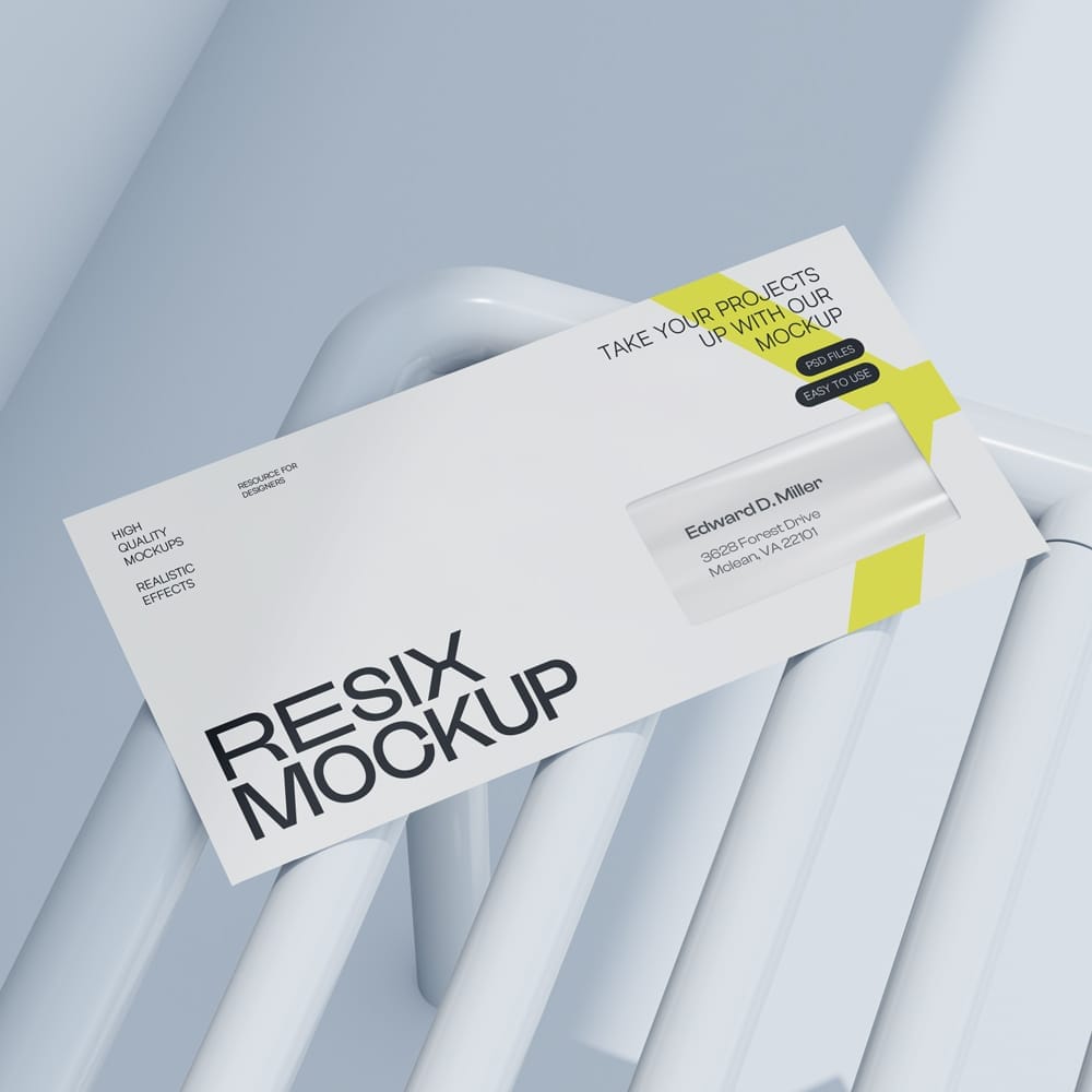 Free Realistic Envelope Mockup PSD