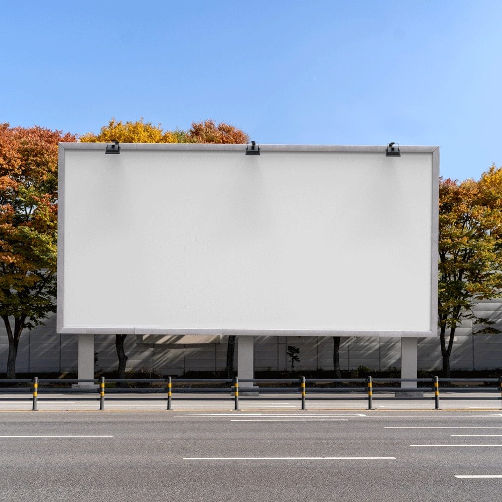 Free Roadside Billboard Mockup PSD