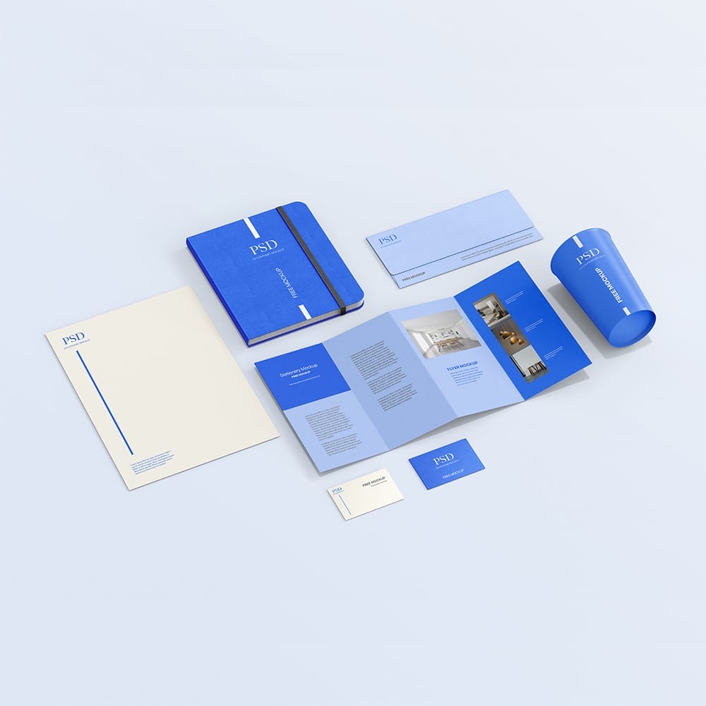 Free Stationery Mockup Template PSD