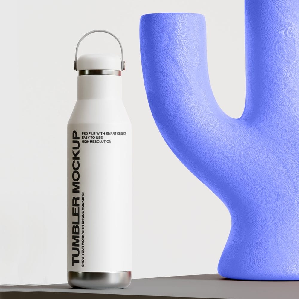 Free Tumbler Mockup Template PSD