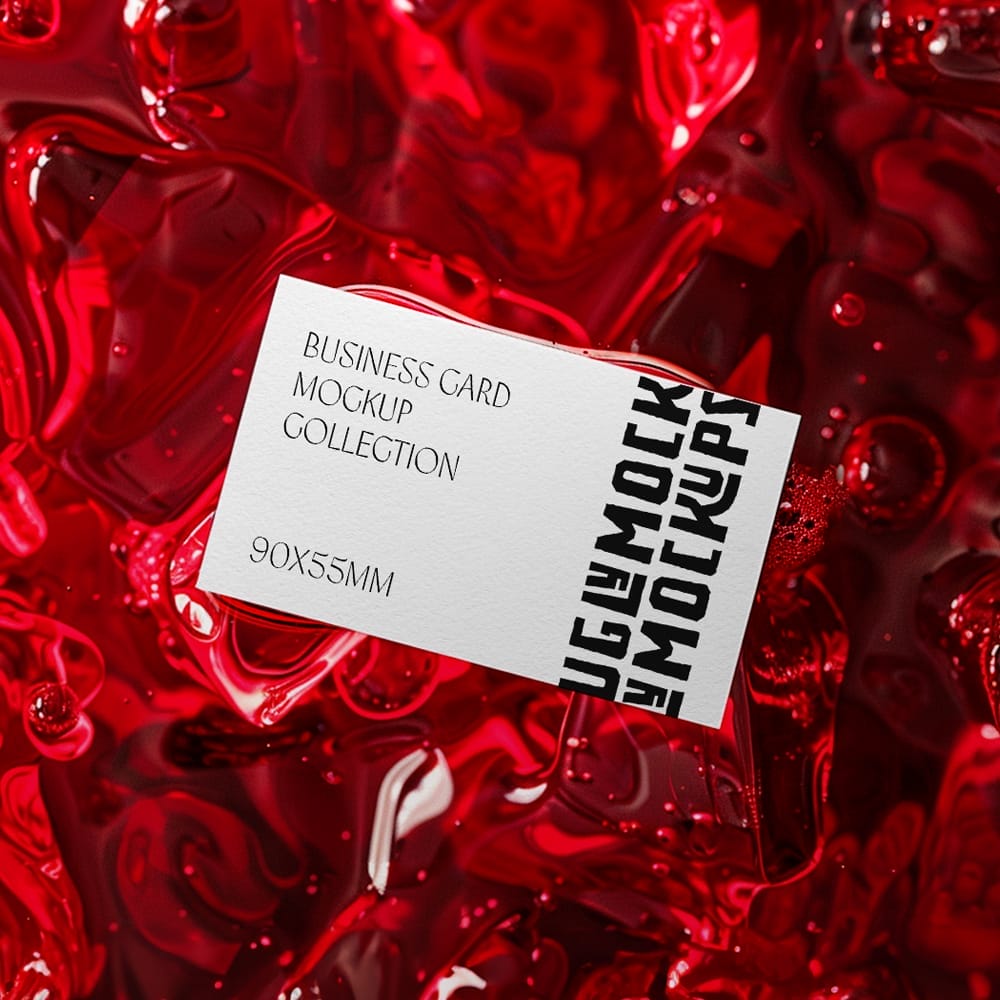 Free Wine Business Card Mockup PSD