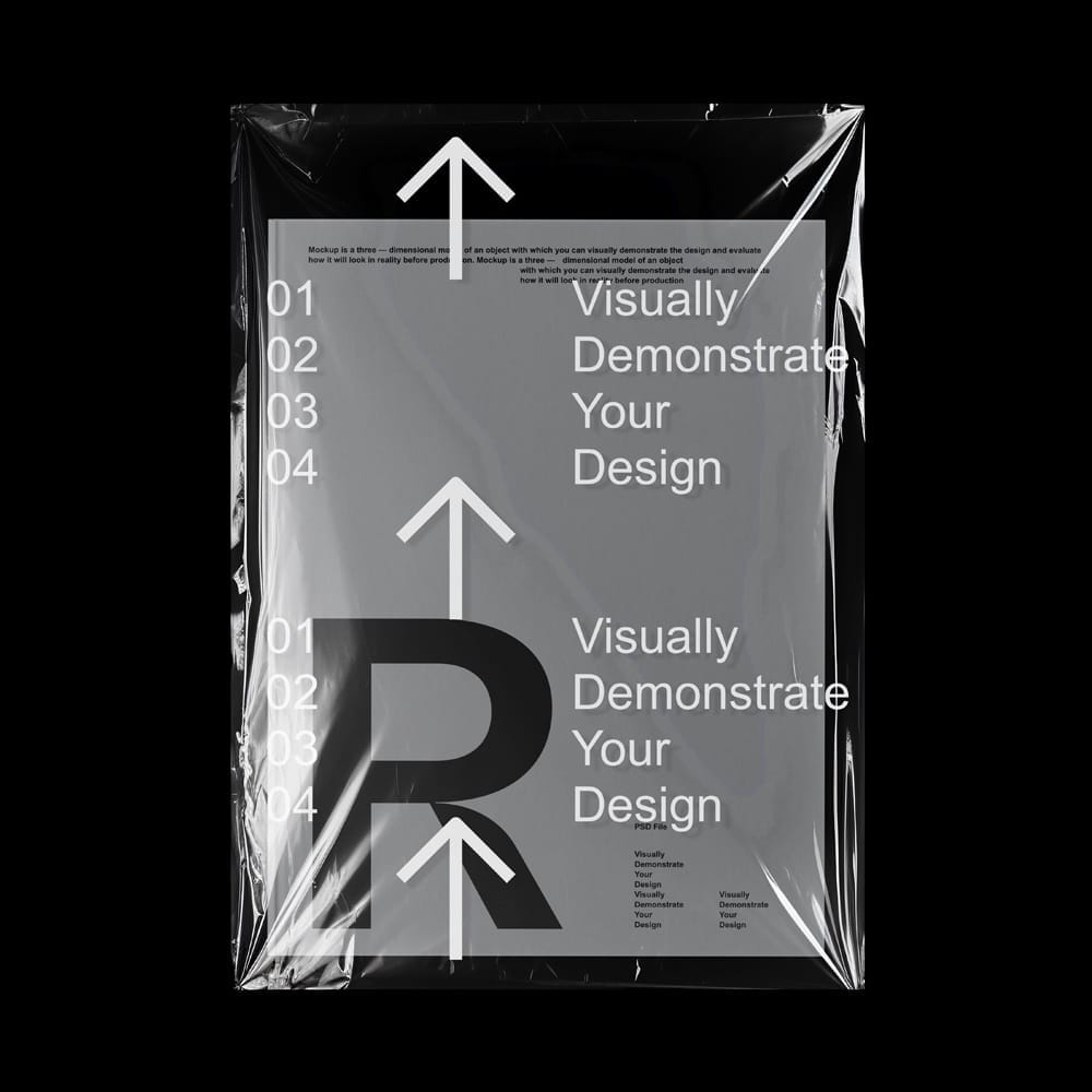 Free Wrapped Hardcover Book Mockup PSD