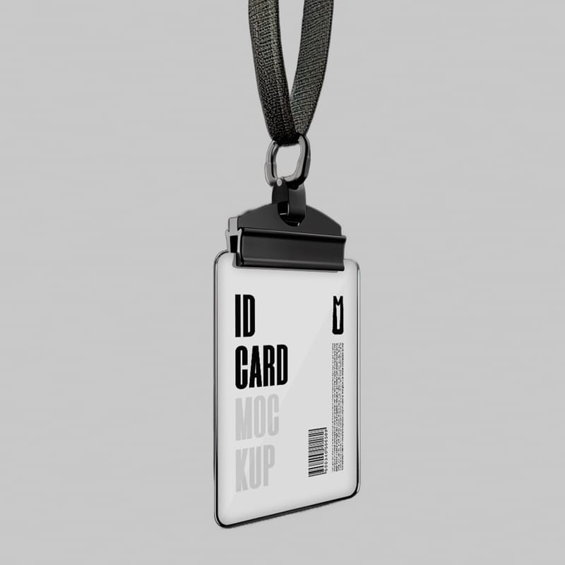 ID Card Mockup Template PSD