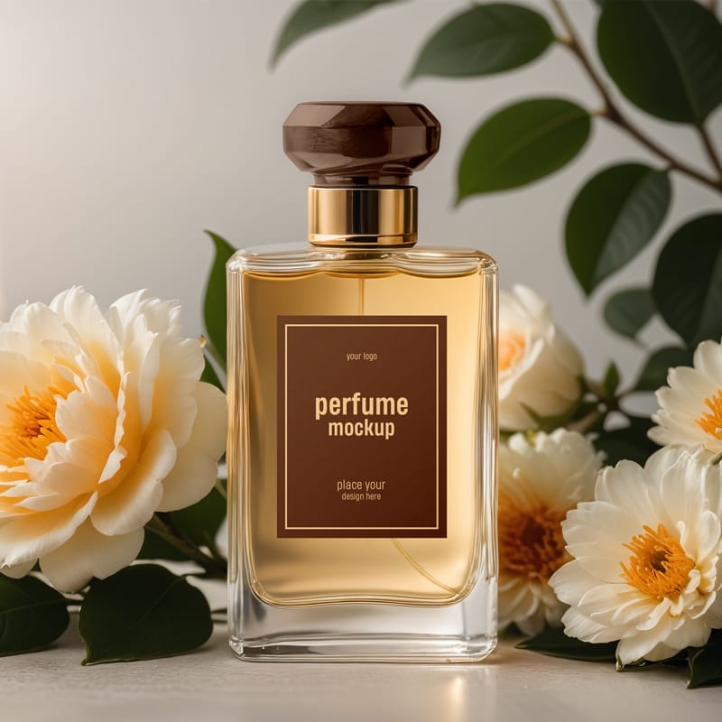 Luxury Perfume Bottle Mockup PSD