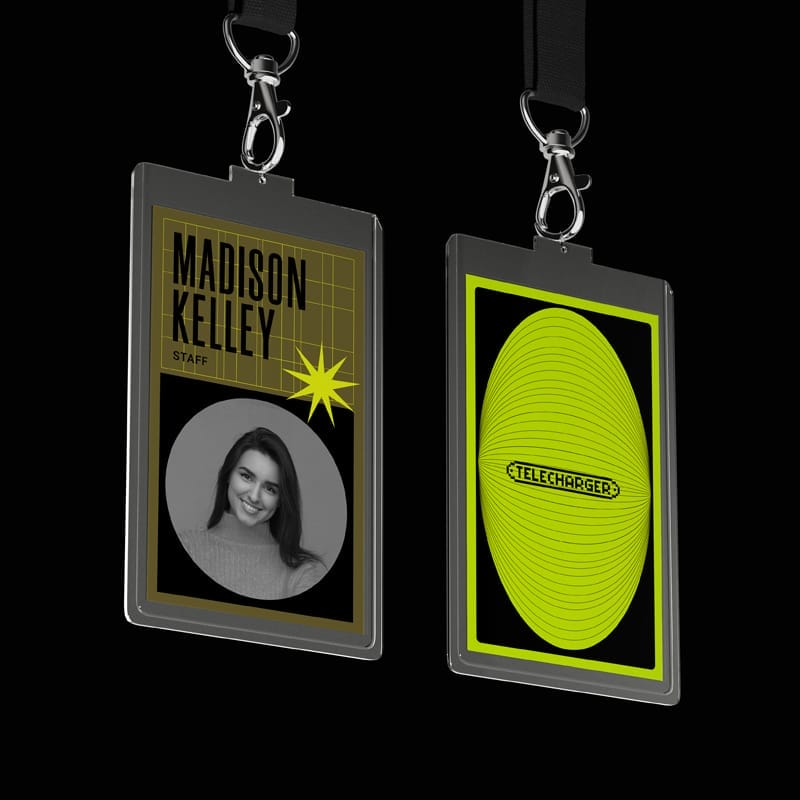 Name Tag Badge Mockup V2 PSD