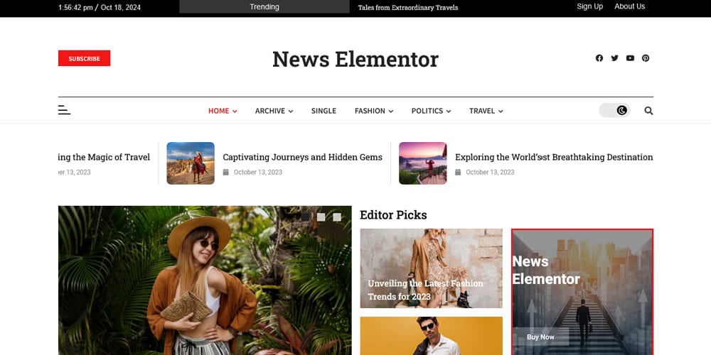 News Elementor