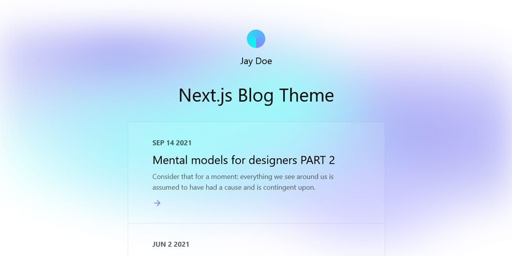Next.js Blog Theme