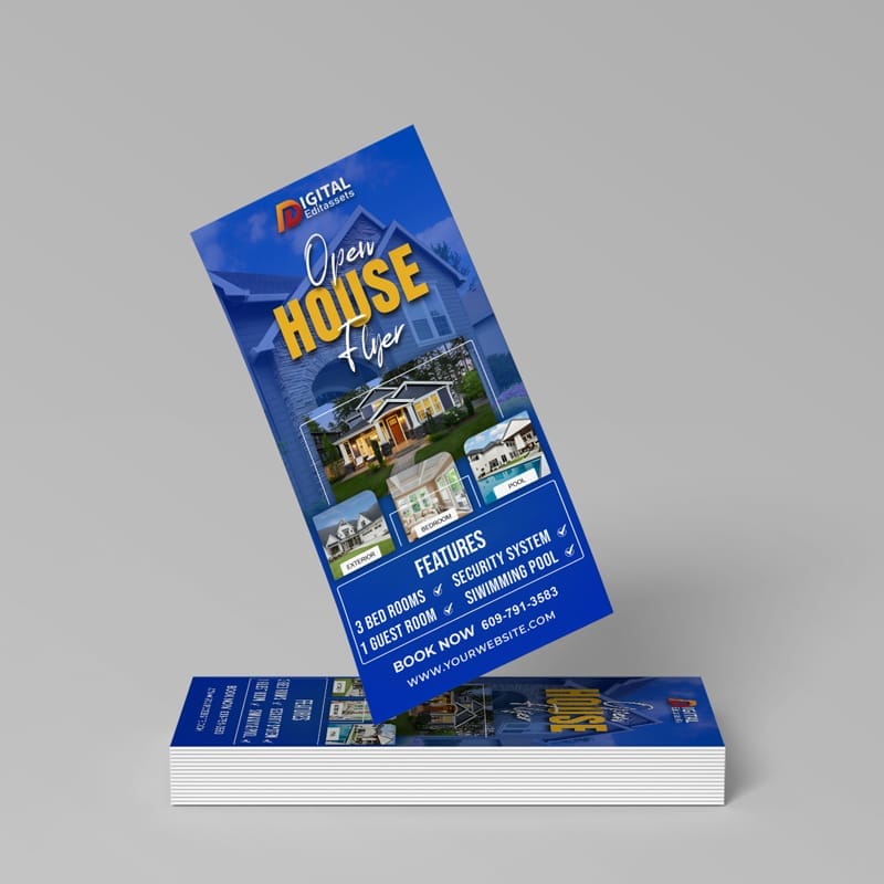 Open House Flyer Mockup PSD