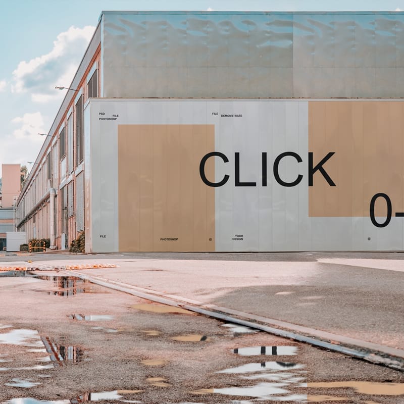 Outdoor Advertising Mockup Design PSD