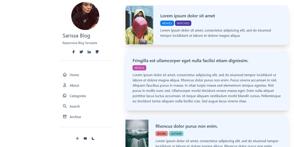 Personal Blog Template