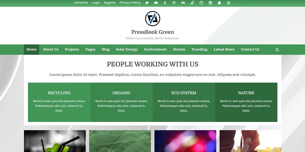 PressBook Green