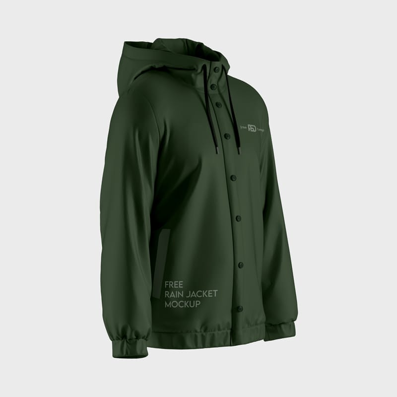 Rain Jacket Mockup PSD