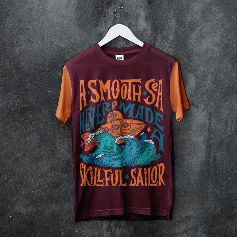 Realistic T-Shirt Mockup Template PSD