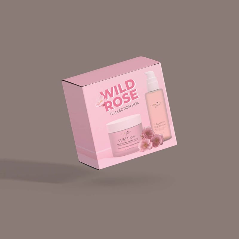 Rose Packaging Box Mockup PSD