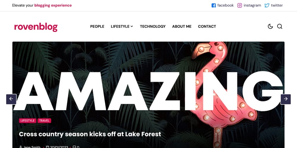 Roven Blog WordPress Theme