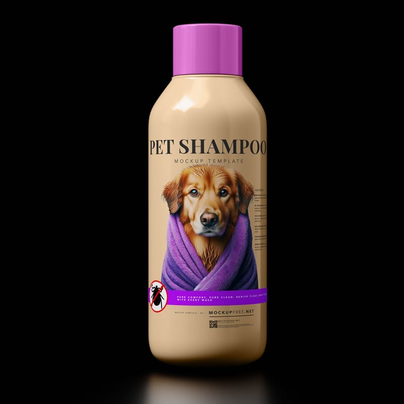 Shiny Plastic Bottle Mockups PSD