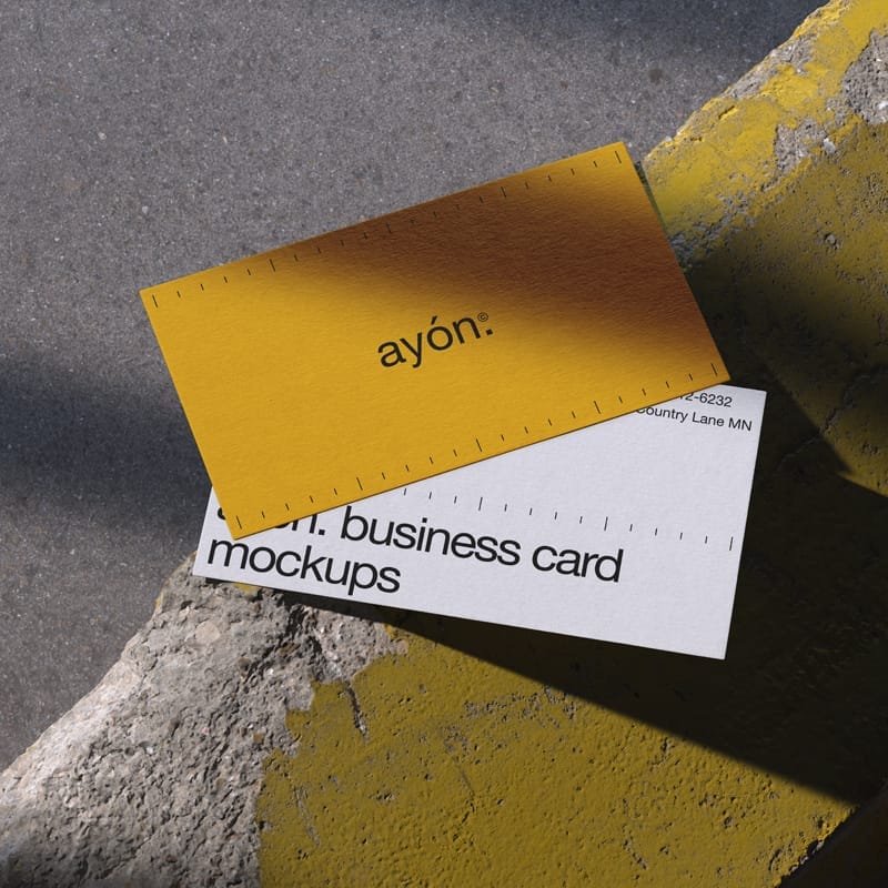 Stylish Business Card Mockup PSD