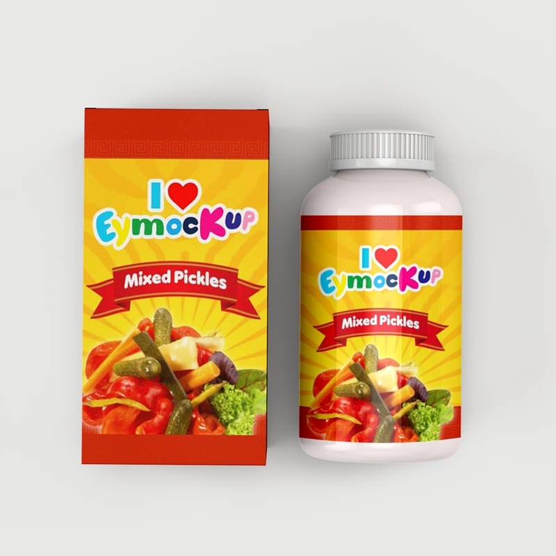 Supplement Nutrition Mockup PSD