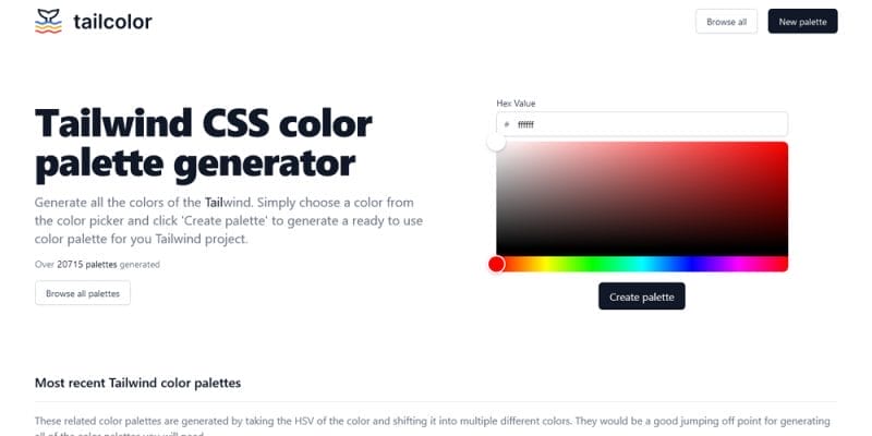 Effortless Design Choices: Exploring Tailwind Color Generators