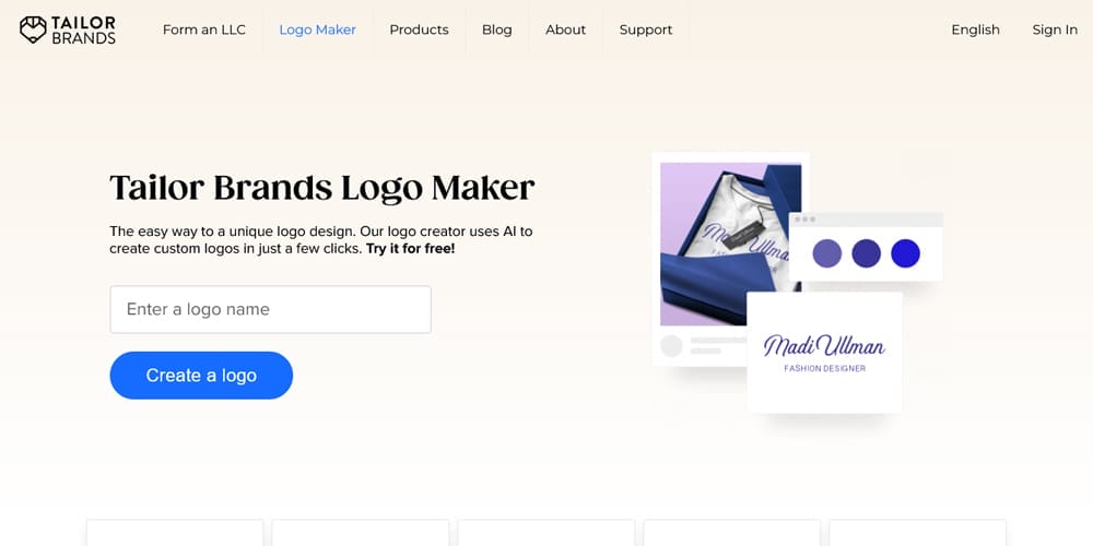 Tailor Brands Logo Maker
