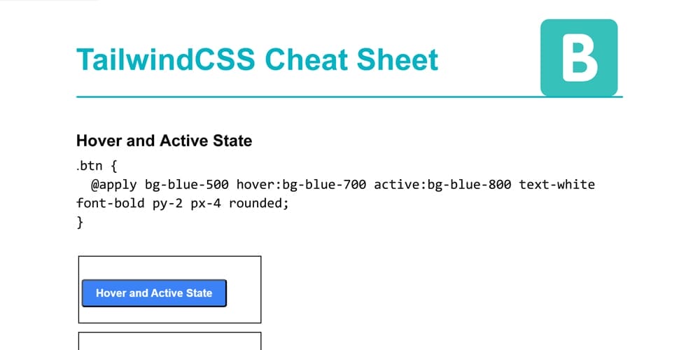 Tailwind CSS Cheat Sheet PDF
