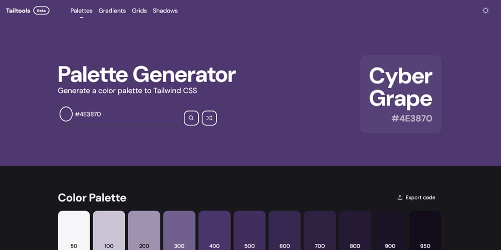 Effortless Design Choices: Exploring Tailwind Color Generators