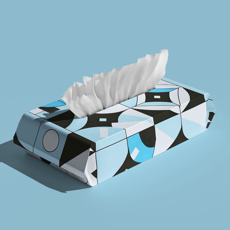 Tissue Packaging Mockup PSD
