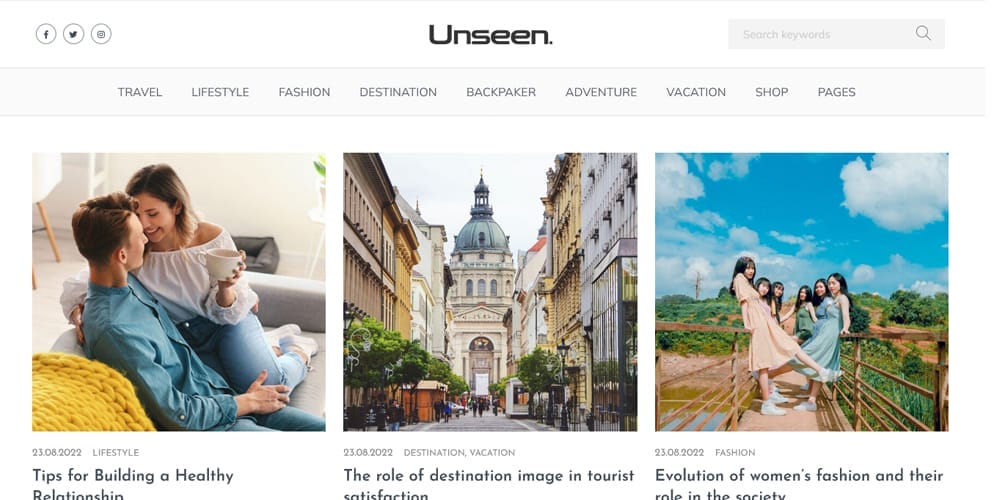 Unseen Blog