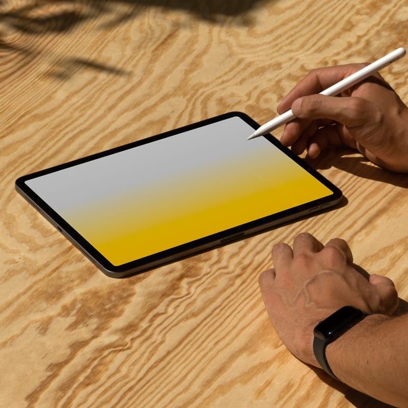 iPad Pro and Pencil Mockup PSD