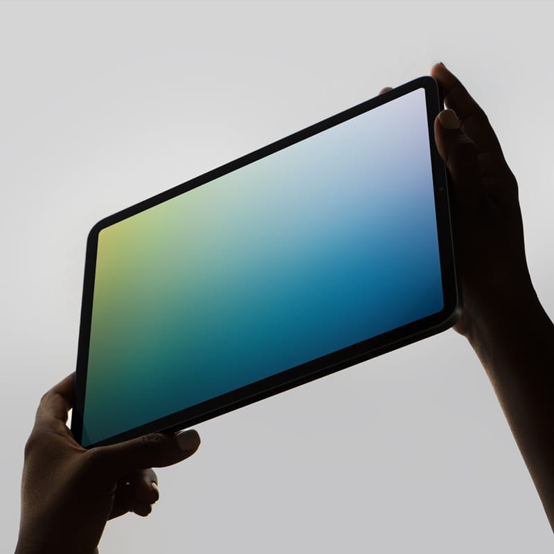 iPad Pro in Hands Mockup PSD