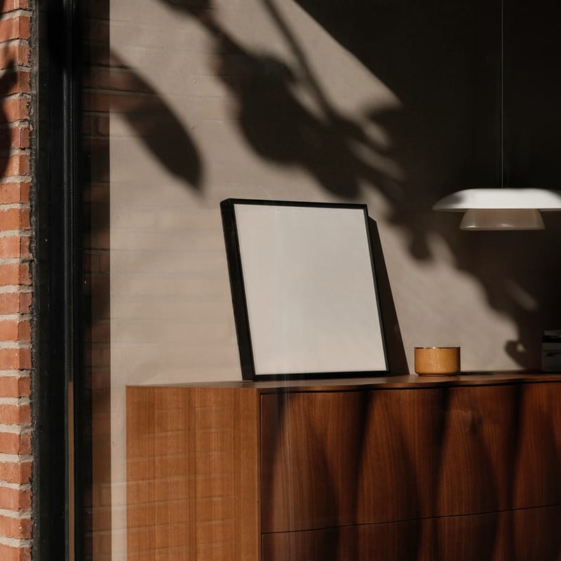 1x1 Black Frame Mockup PSD