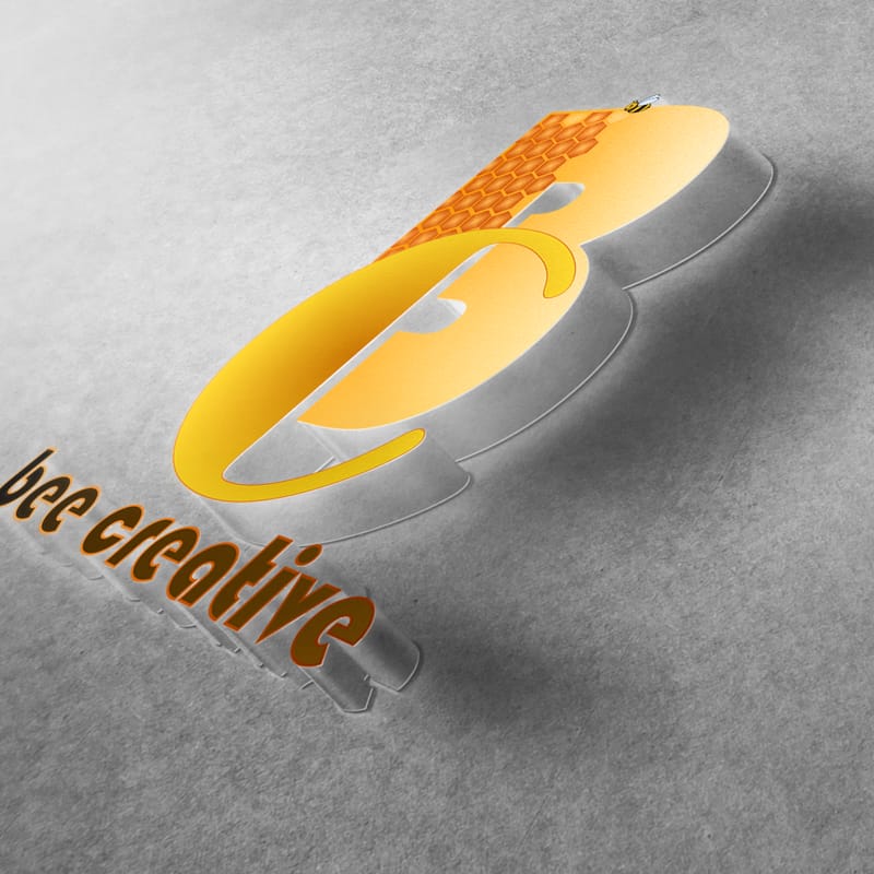 3D Tilt Logo Mockup PSD