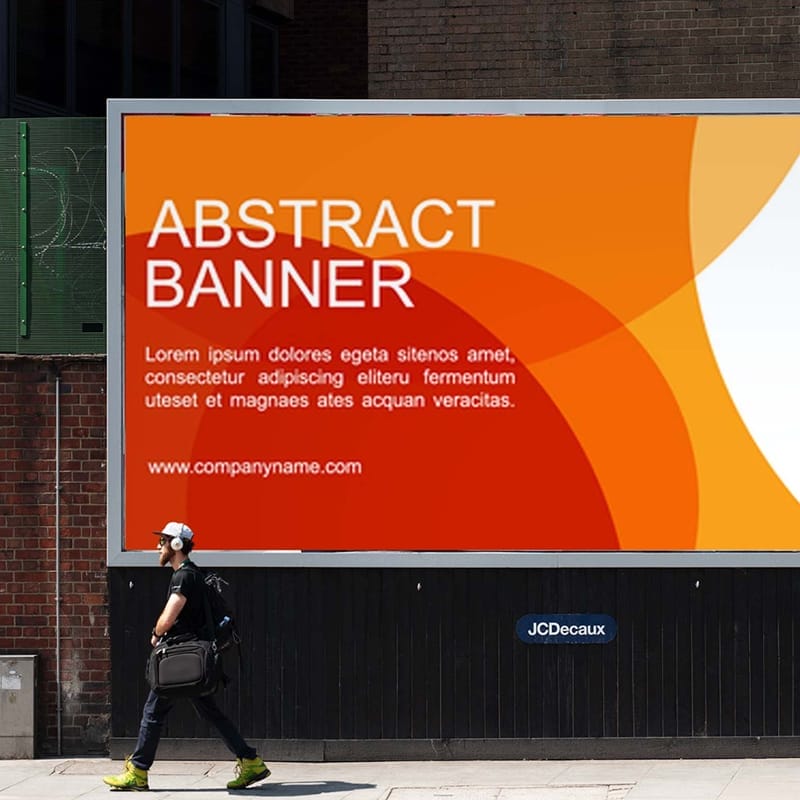 Banner Billboard Mockup PSD