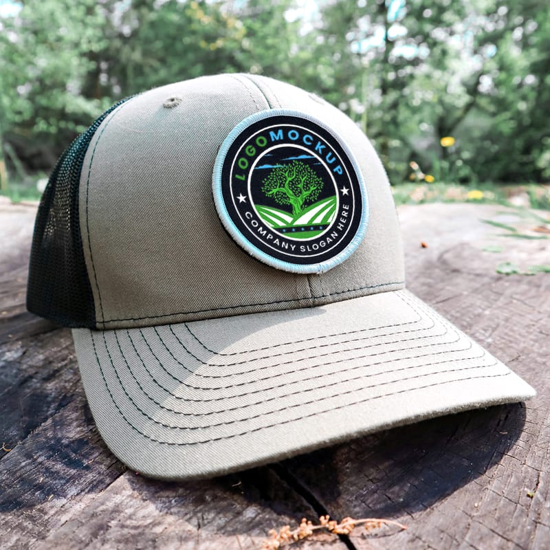 Baseball Cap Logo Mockup PSD