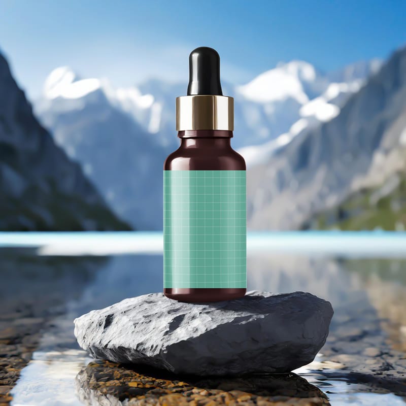 Beard Oil Bottle Mockup PSD