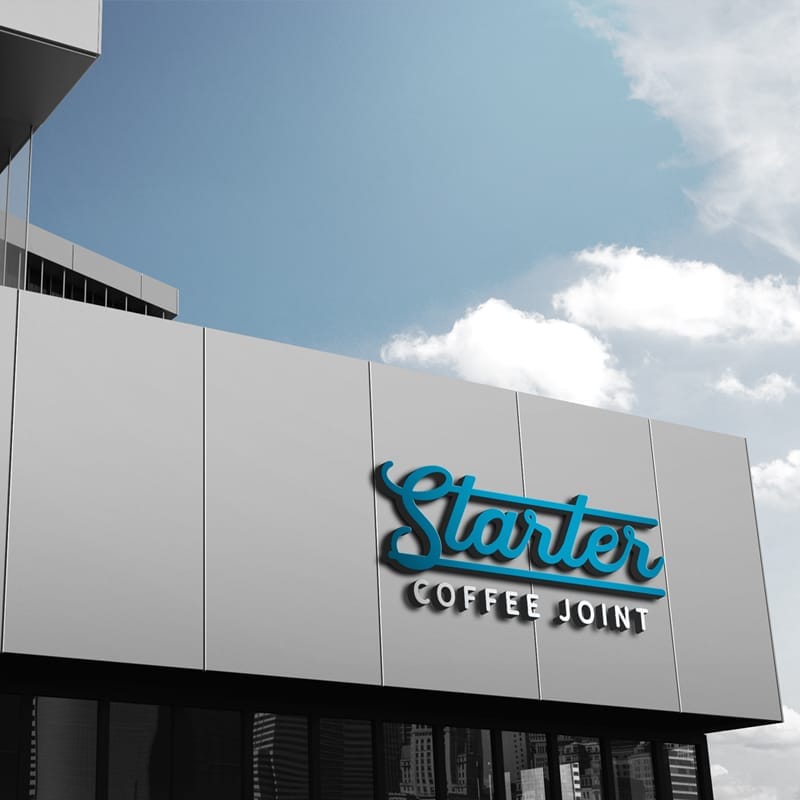 Building 3d Logo Mockups PSD