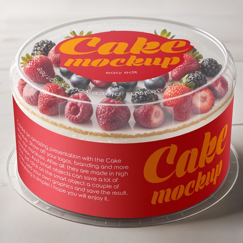 Cake Mockup PSD