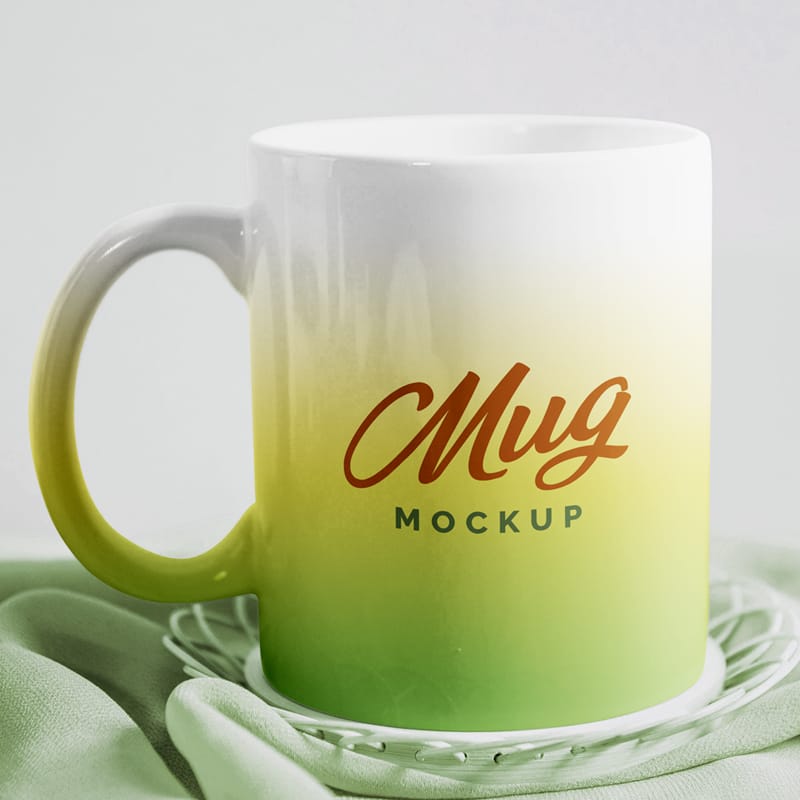 Ceramic Mug Mockup Template PSD