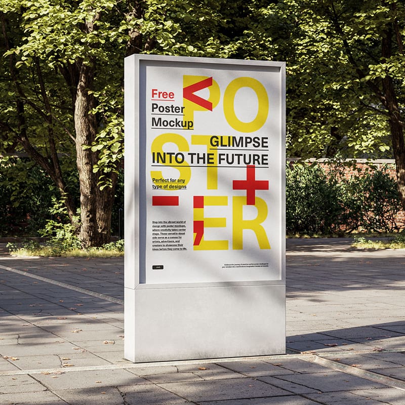 Citylight in The Park Area Mockup PSD