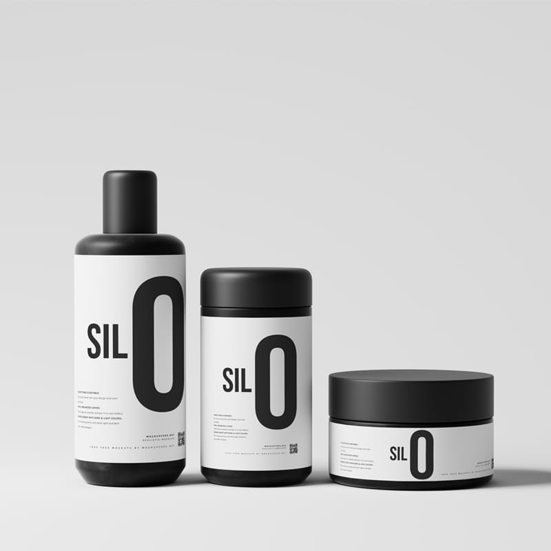 Cosmetic Branding Mockup Set PSD