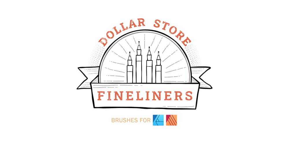 Dollar Store Fineliners Vector Brushes for Affinity Designer