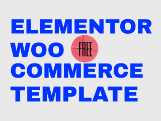 Elementor Woocommerce Templates