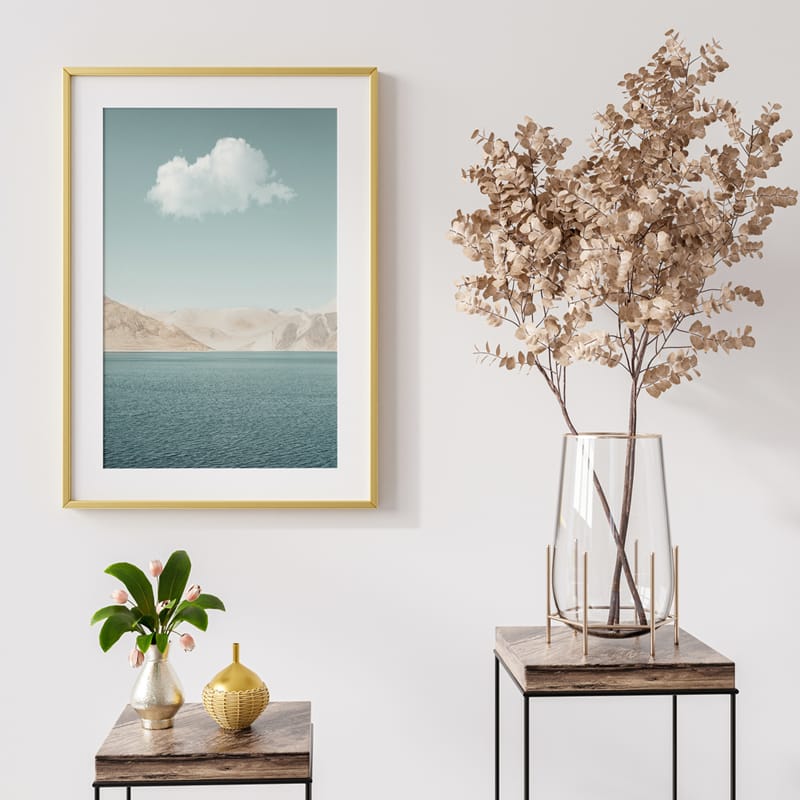 Frame on The Wall Mockup PSD