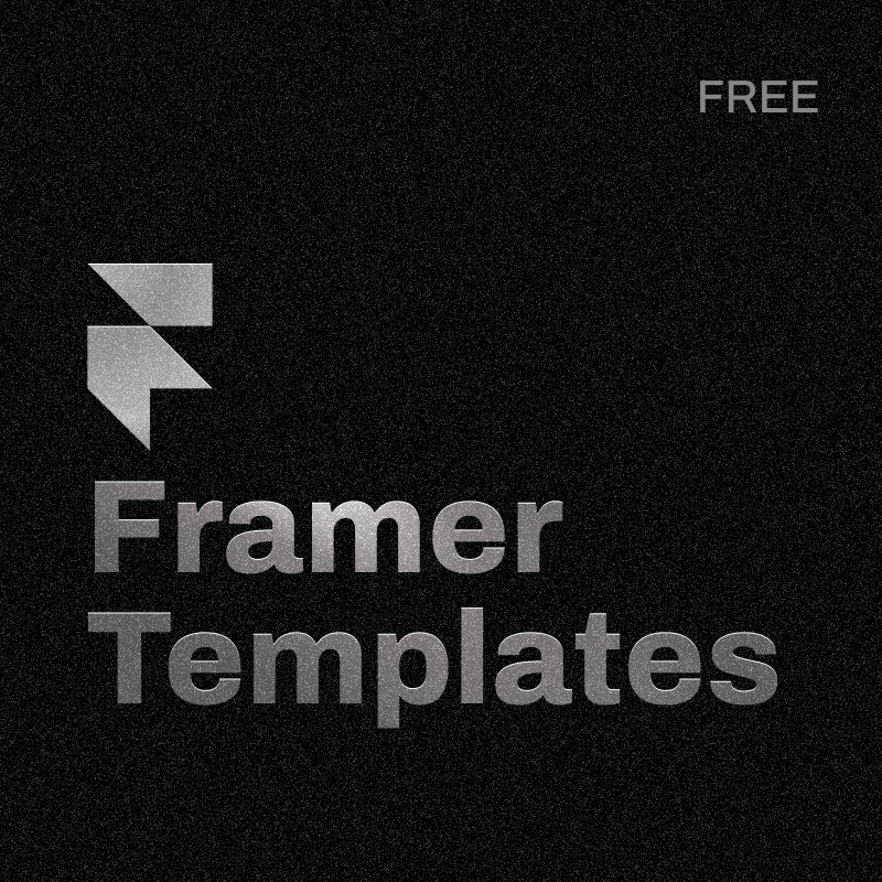 Ultimate Collection of Framer Free Templates
