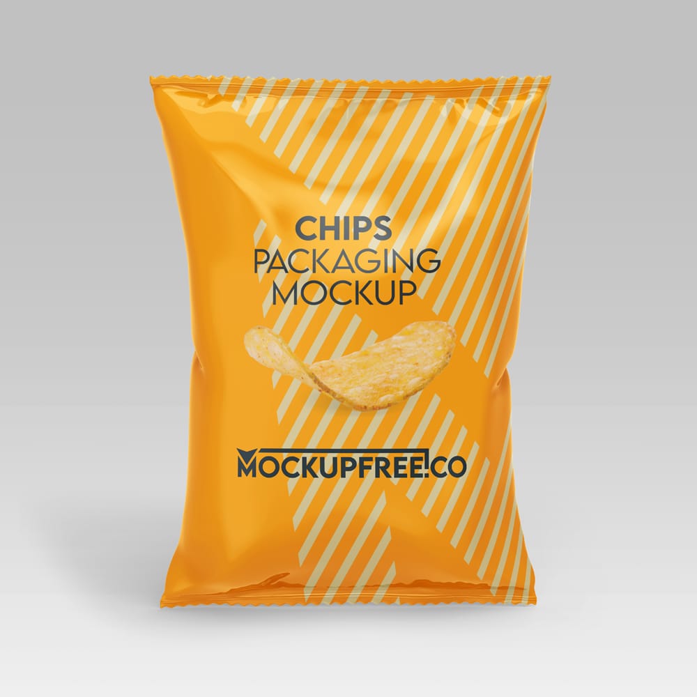 Free Chips Packaging Mockup PSD