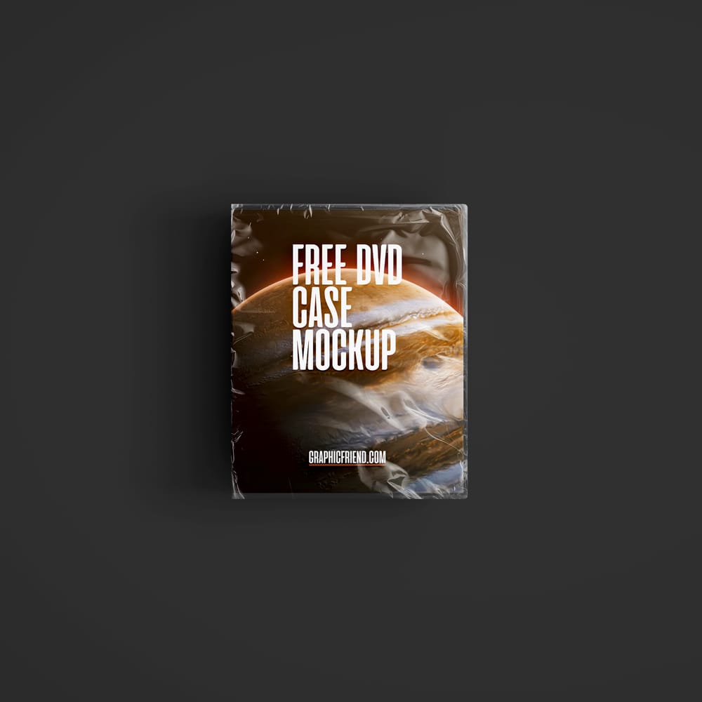 Free Closed DVD Case Mockup PSD