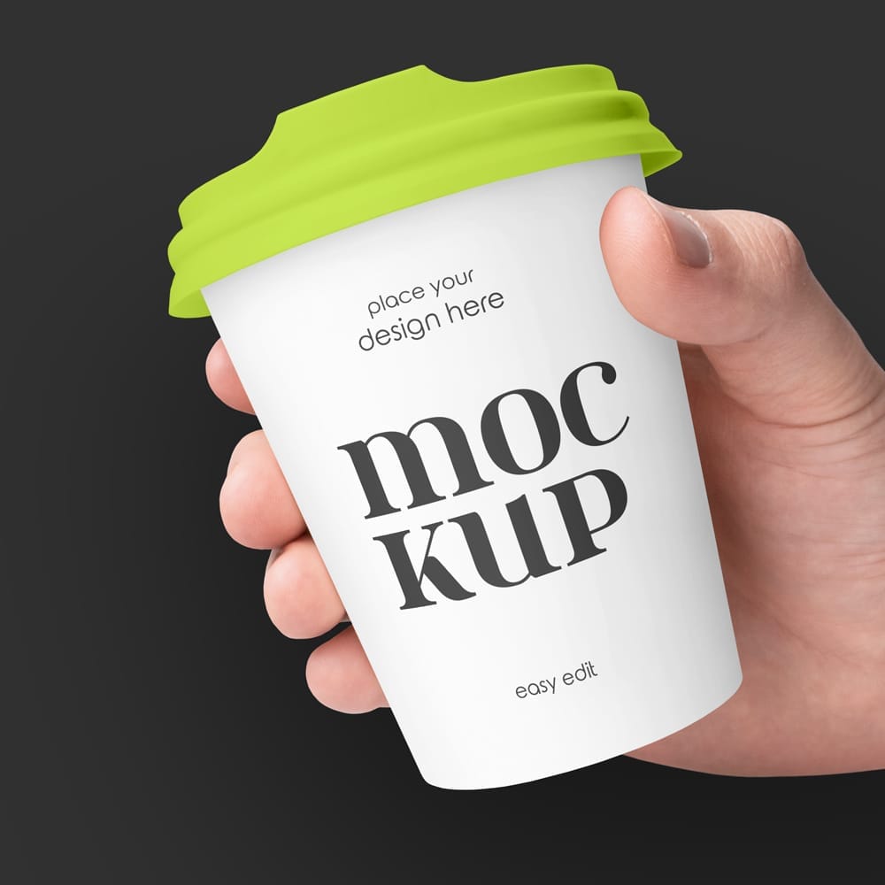 Free Coffee Cup Mockup Design PSD