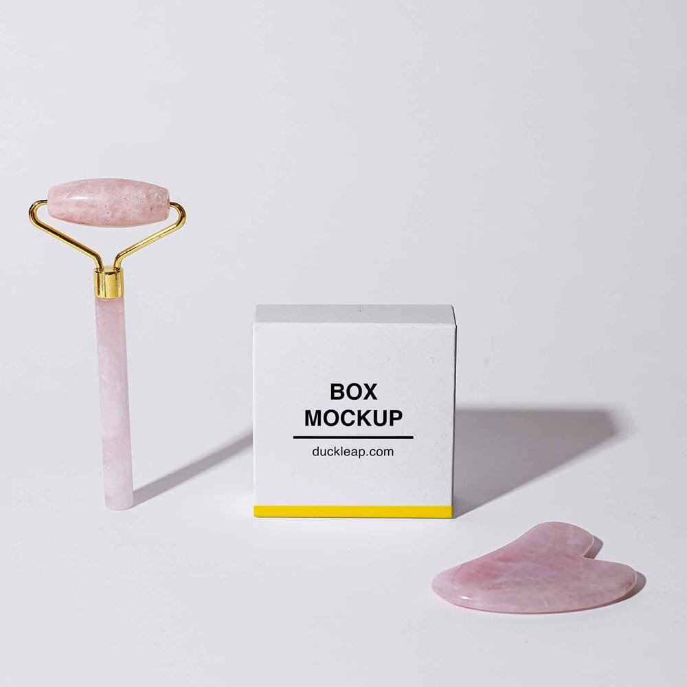 Free Cosmetic Box Mockup PSD