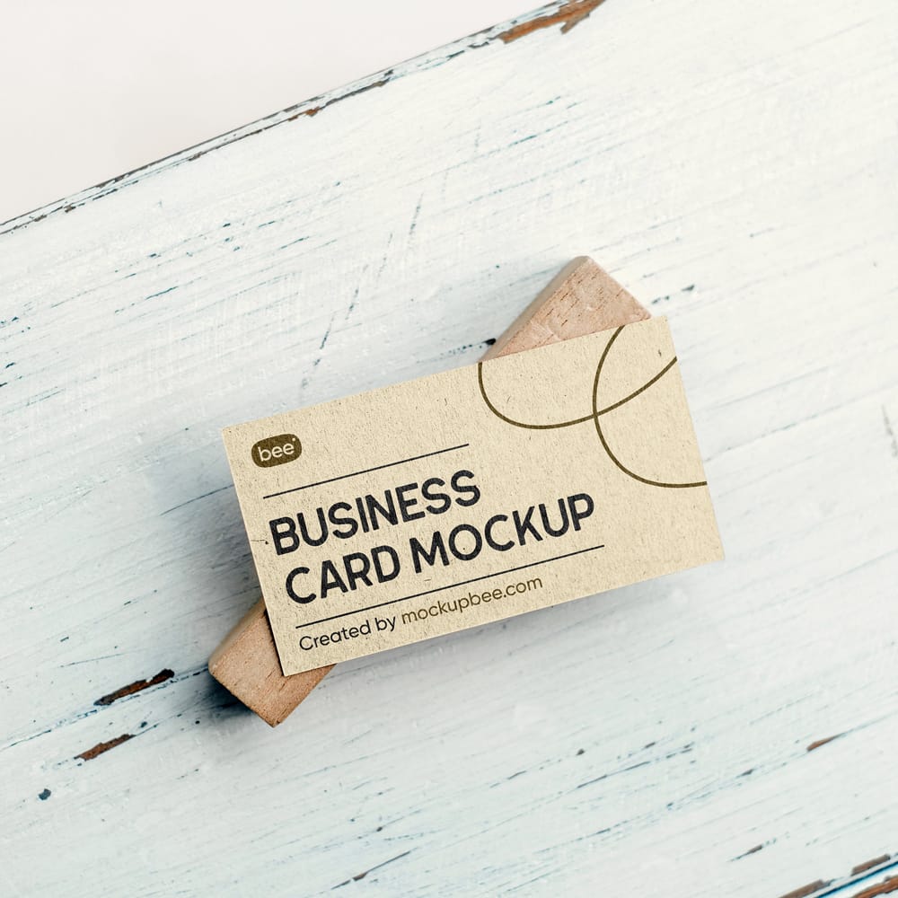 Free Eco Small Business Card Mockup PSD