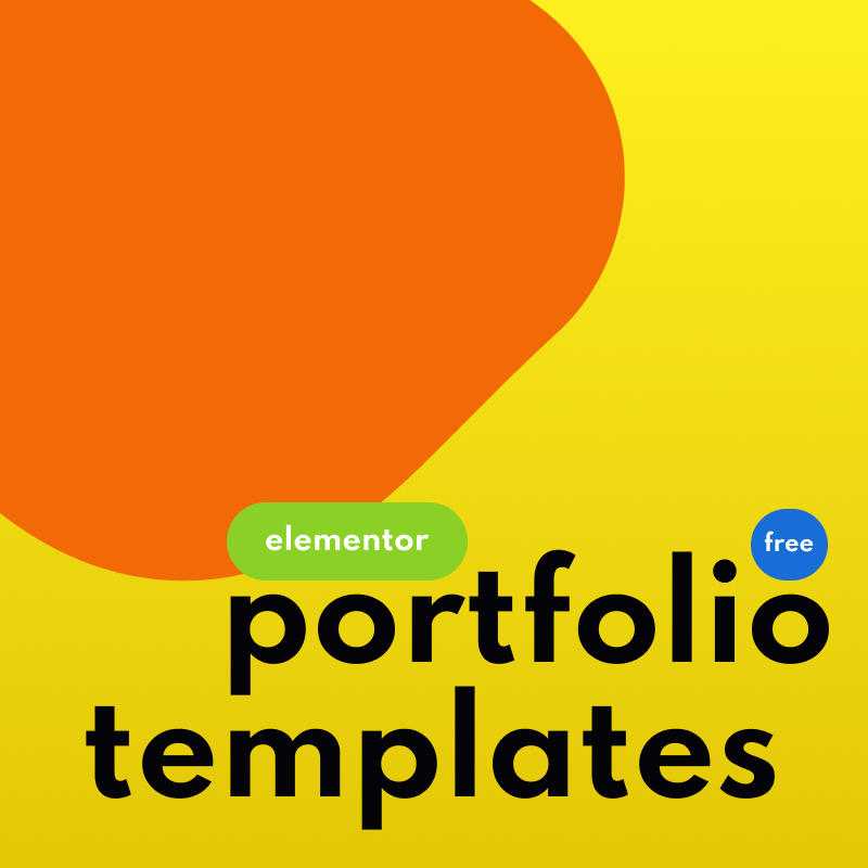 High Elementor Portfolio Templates For Showcasing Your Work